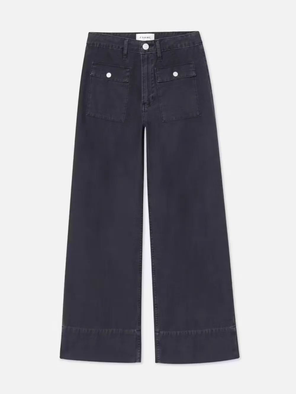Trouser*Frame - The 70's Patch Pocket Crop Straight WASHED NAVY