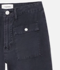 Trouser*Frame - The 70's Patch Pocket Crop Straight WASHED NAVY