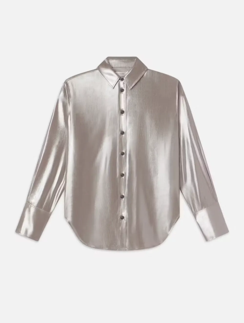 Blouses & Shirts*Frame - The Standard Shirt SILVER LAME