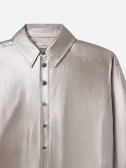 Blouses & Shirts*Frame - The Standard Shirt SILVER LAME