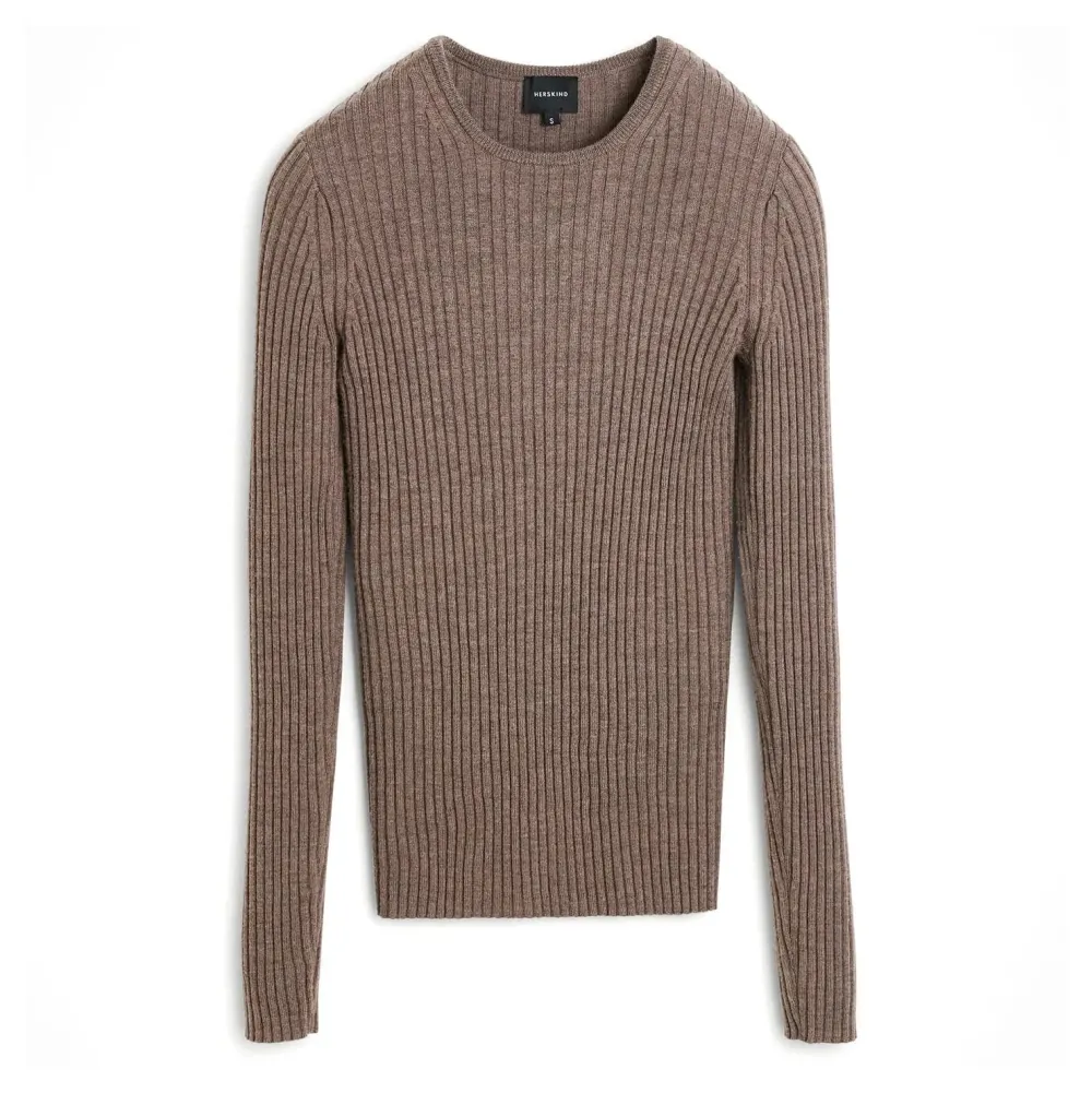Wool & Cashmere*HERSKIND - Camb Blouse Merino Wool EARTH