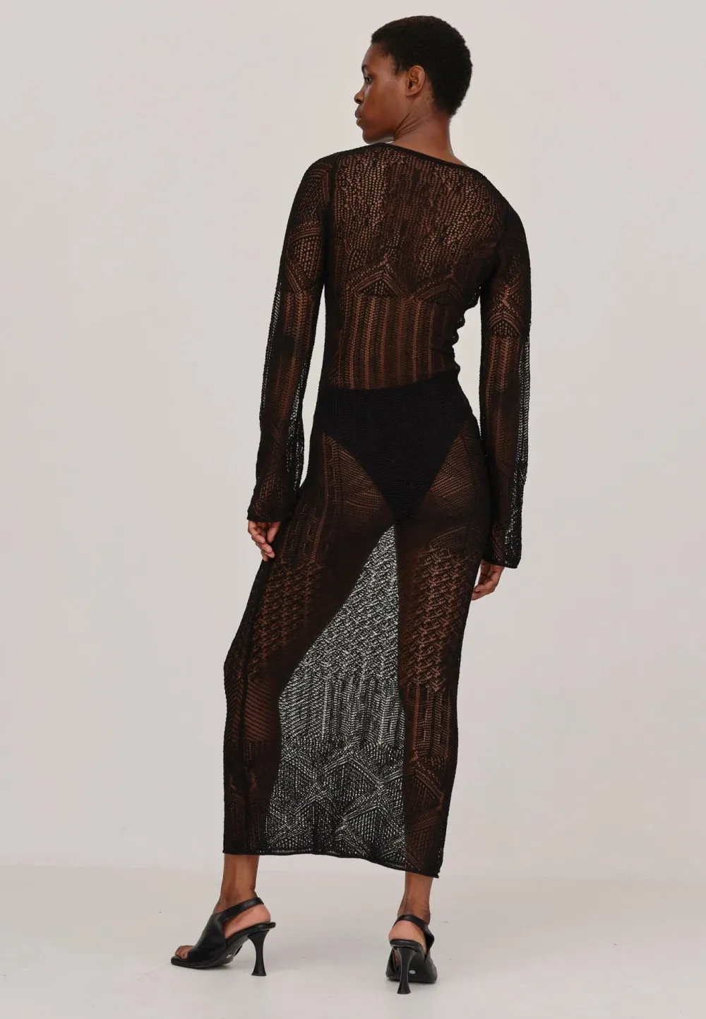 Long*HERSKIND - Club Knit Dress BLACK