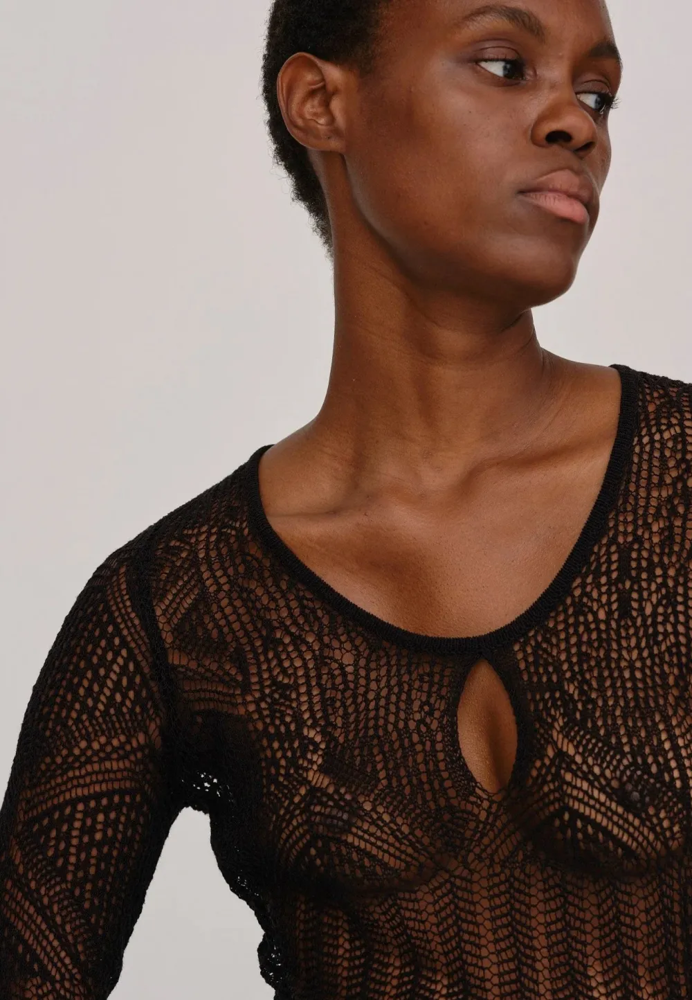 Long*HERSKIND - Club Knit Dress BLACK