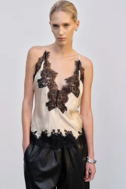 Without Sleeves*HERSKIND - Zew Top CREME/BLACK