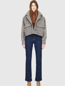 Yarns*Hiso - Abigail Jacket CHARCOAL CHECK