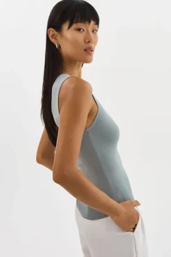 Without Sleeves*Lamarque - Ambra Knit Tank Top EUCALYPTUS