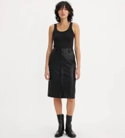 Leathers & Shearling*Levi's - Faux Leather Pencil Skirt LEATHER NIGHT