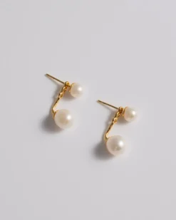 Earrings*Mademoiselle Jules - Mini Pearl Stud & Ear Jacket