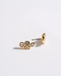 Earrings*Boutique Billie Mademoiselle Jules - Multi Crystal Bezel Ear Studs