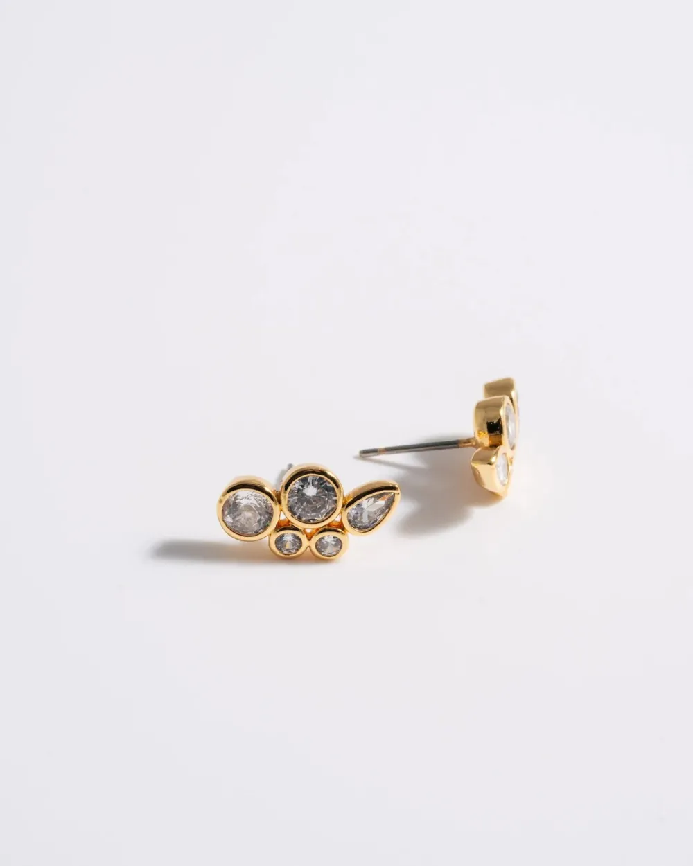 Earrings*Boutique Billie Mademoiselle Jules - Multi Crystal Bezel Ear Studs