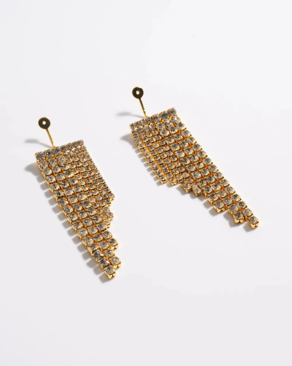 Earrings*Mademoiselle Jules - Pave Tassle Ear Jacket Gold