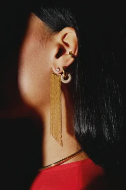 Earrings*Mademoiselle Jules - Solitaire Studs Gold