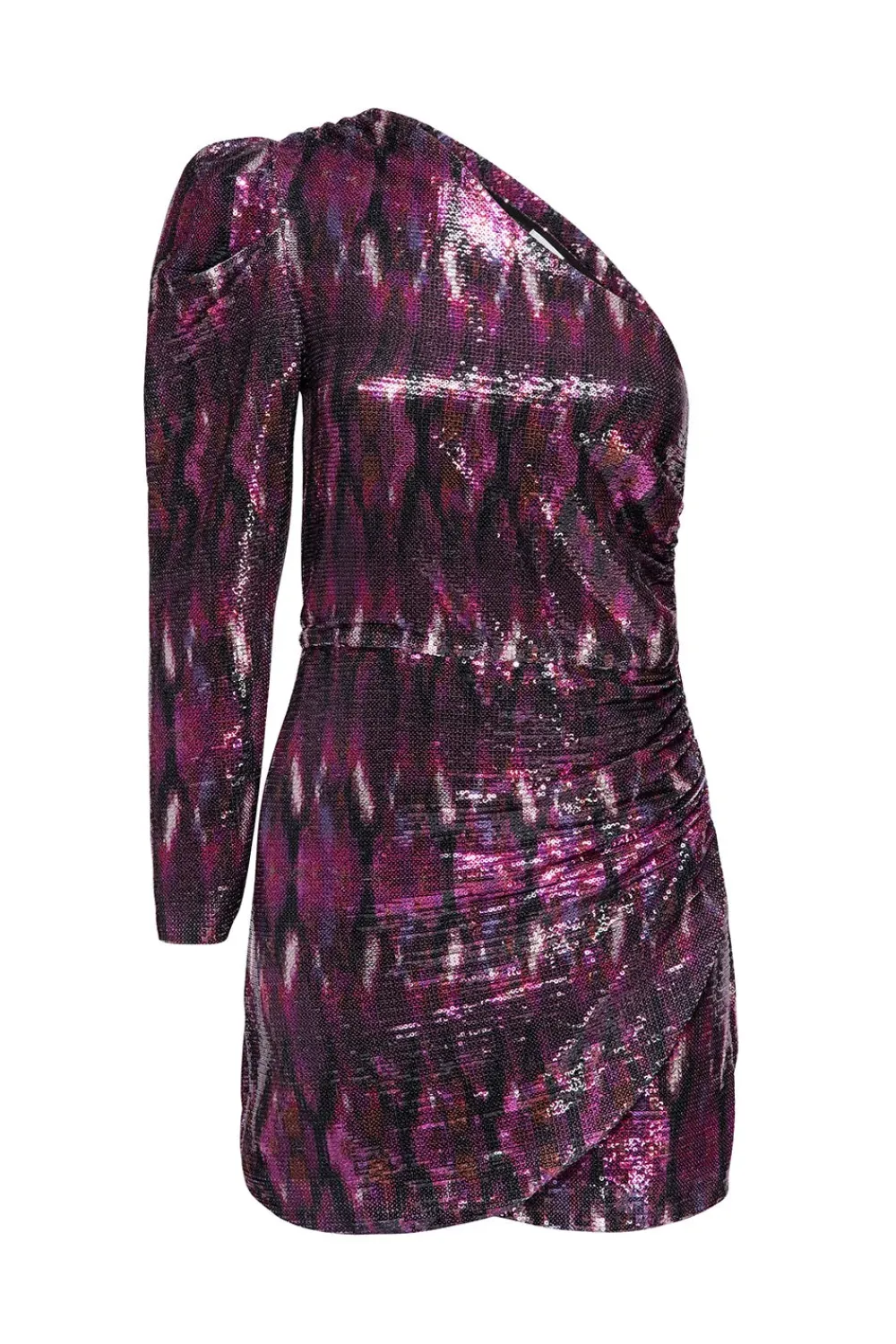 Occasions|Short*MISA Los Angeles - Nova Dress BROWN IKAT SEQUIN