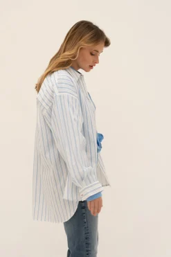 Blouses & Shirts*Moment by Moment - Striped Shirt AZUR BLUE