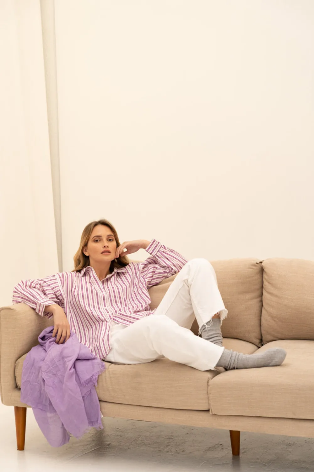 Blouses & Shirts*Moment by Moment - Striped Shirt HYACINTH VIOLET