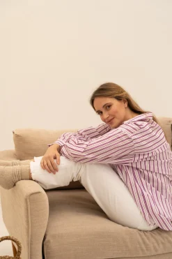Blouses & Shirts*Moment by Moment - Striped Shirt HYACINTH VIOLET