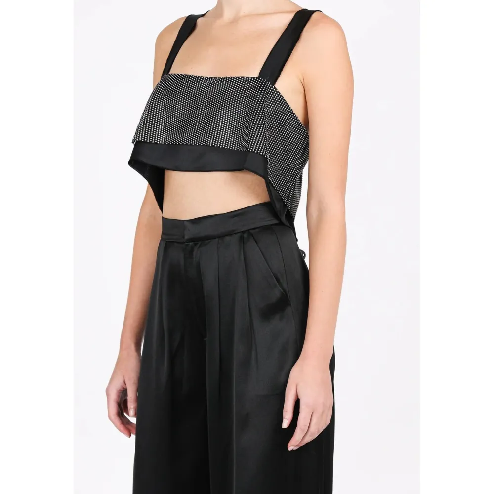Without Sleeves*Nonchalant - Capri Crop BLACK