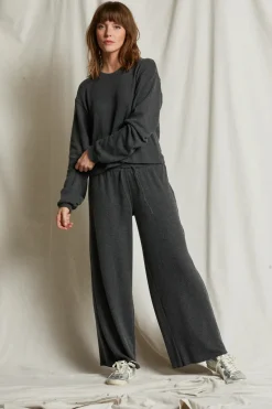 Long Sleeves*Perfectwhitetee - Stills Brushed Thermal Easy Pullover VINTAGE BLACK