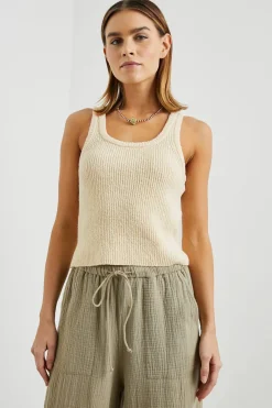 Without Sleeves*Rails - Albie tank IVORY