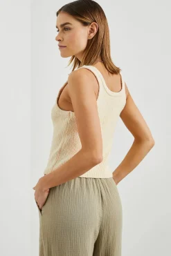Without Sleeves*Rails - Albie tank IVORY