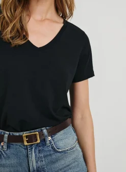 Short Sleeves*Rails - Classic V-Neck BLACK