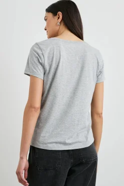 Short Sleeves*Rails - Classic V-Neck HEATHER GREY