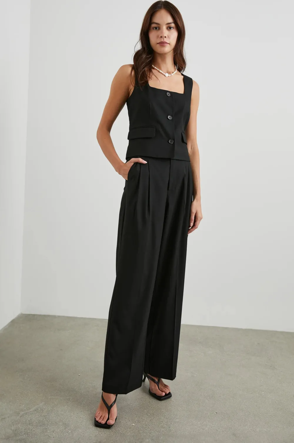 Without Sleeves*Rails - Guilia BLACK TWILL