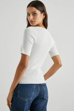 Short Sleeves*Boutique Billie Rails - Toni top IVORY