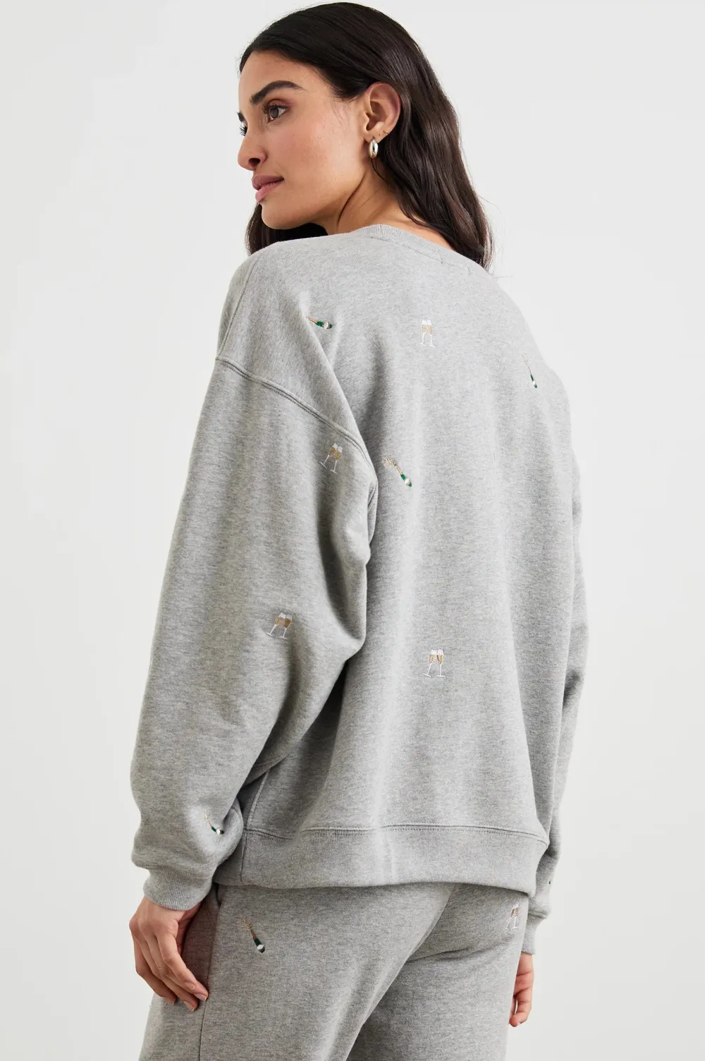 Sweatshirt*Rails - Varsity Sweatshirt CHAMPAGNE EMBROIDERY