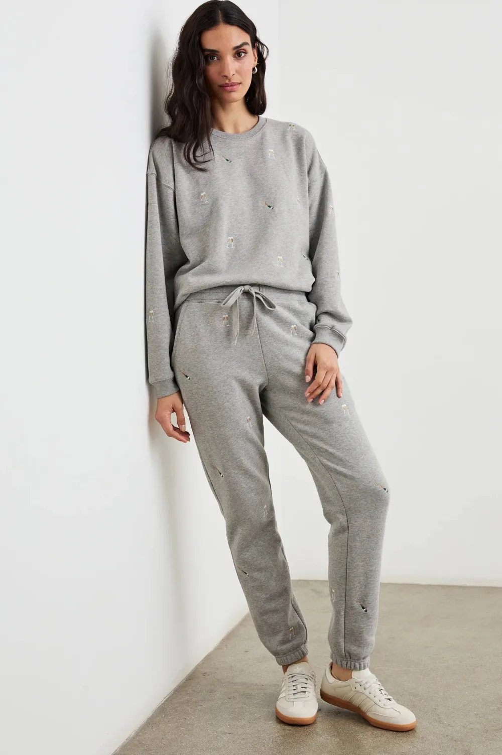 Sweatshirt*Rails - Varsity Sweatshirt CHAMPAGNE EMBROIDERY