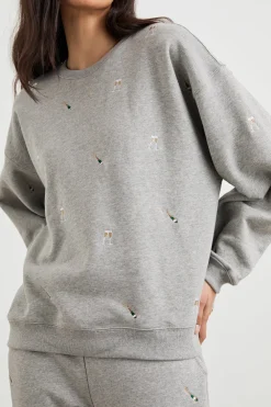 Sweatshirt*Rails - Varsity Sweatshirt CHAMPAGNE EMBROIDERY