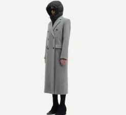 Yarns*Samsoe Samsoe - Falcon Coat GREY MEL.