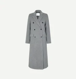 Yarns*Samsoe Samsoe - Falcon Coat GREY MEL.
