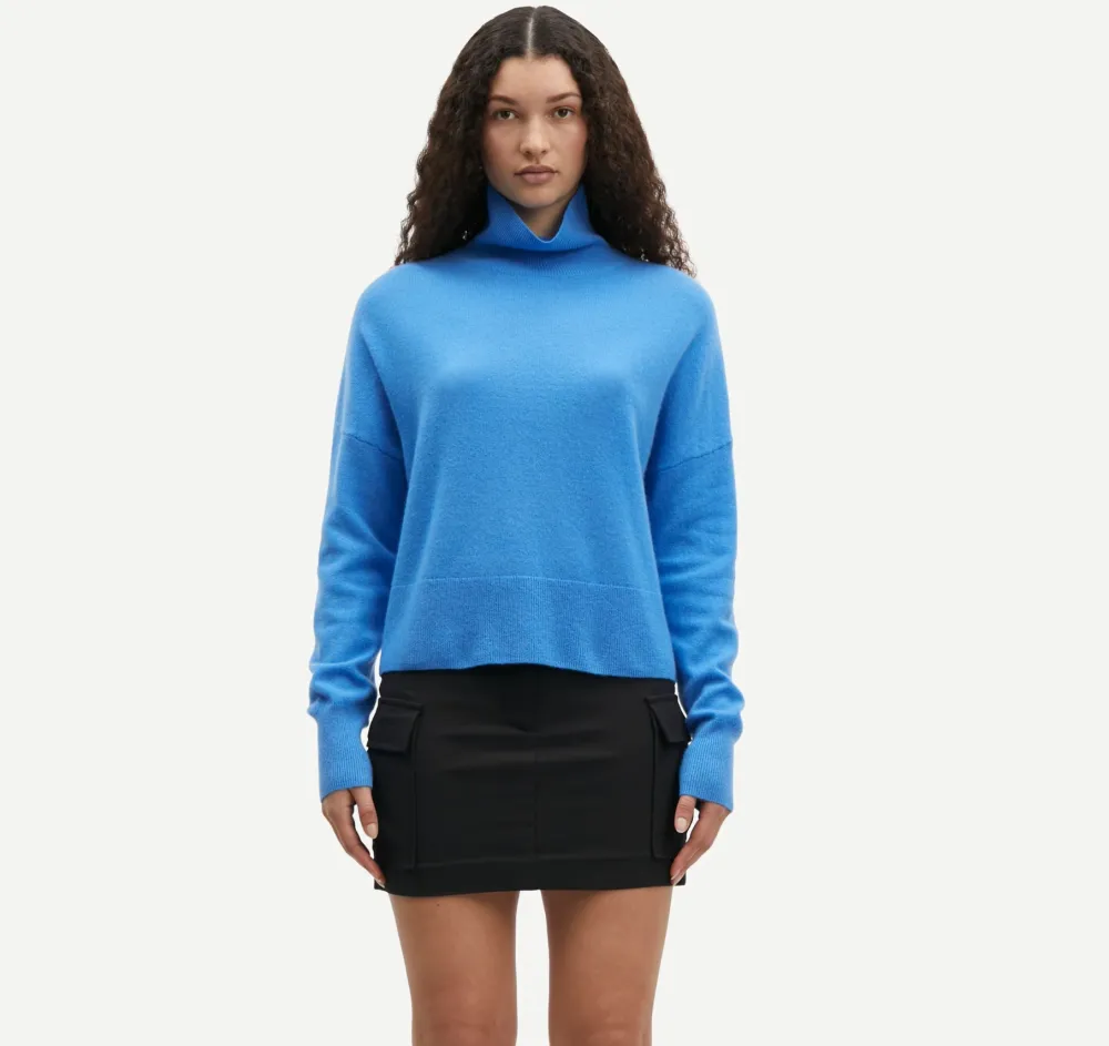 Wool & Cashmere*Samsoe Samsoe - Nola Turtleneck SUPER SONIC