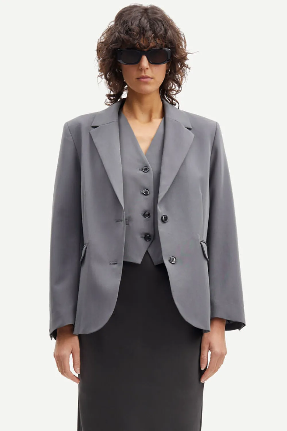 Blazers & Vestes*Samsoe Samsoe - Ramona Blazer IRON GATE