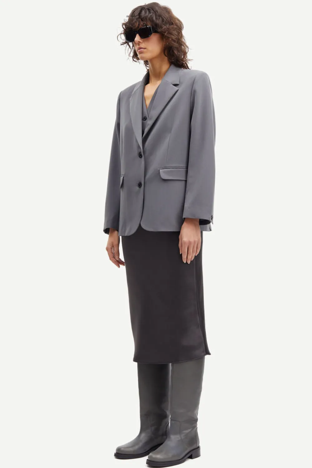 Blazers & Vestes*Samsoe Samsoe - Ramona Blazer IRON GATE