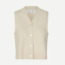Wool & Cashmere*Samsoe Samsoe - Sadene Vest TURTLEDOVE