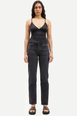 Without Sleeves*Samsoe Samsoe - Safaye Strap Top BLACK