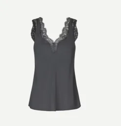 Without Sleeves*Samsoe Samsoe - Salacy Top BLACK OYSTER