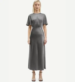 Occasions|Long*Samsoe Samsoe - Salucinda Dress BLACK OYSTER