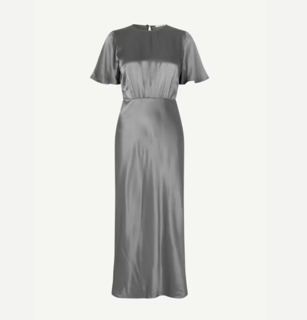 Occasions|Long*Samsoe Samsoe - Salucinda Dress BLACK OYSTER