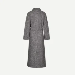 Yarns*Samsoe Samsoe - Samolly Coat BLACK MEL.