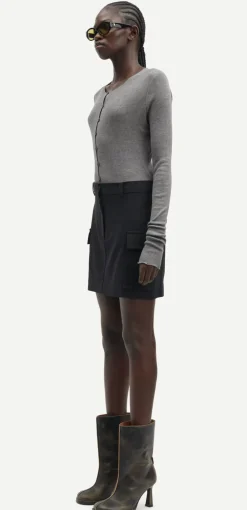 Cardigans*Samsoe Samsoe - Sasonnet Cardigan MID GREY MEL.