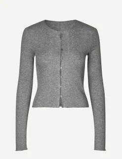 Cardigans*Samsoe Samsoe - Sasonnet Cardigan MID GREY MEL.