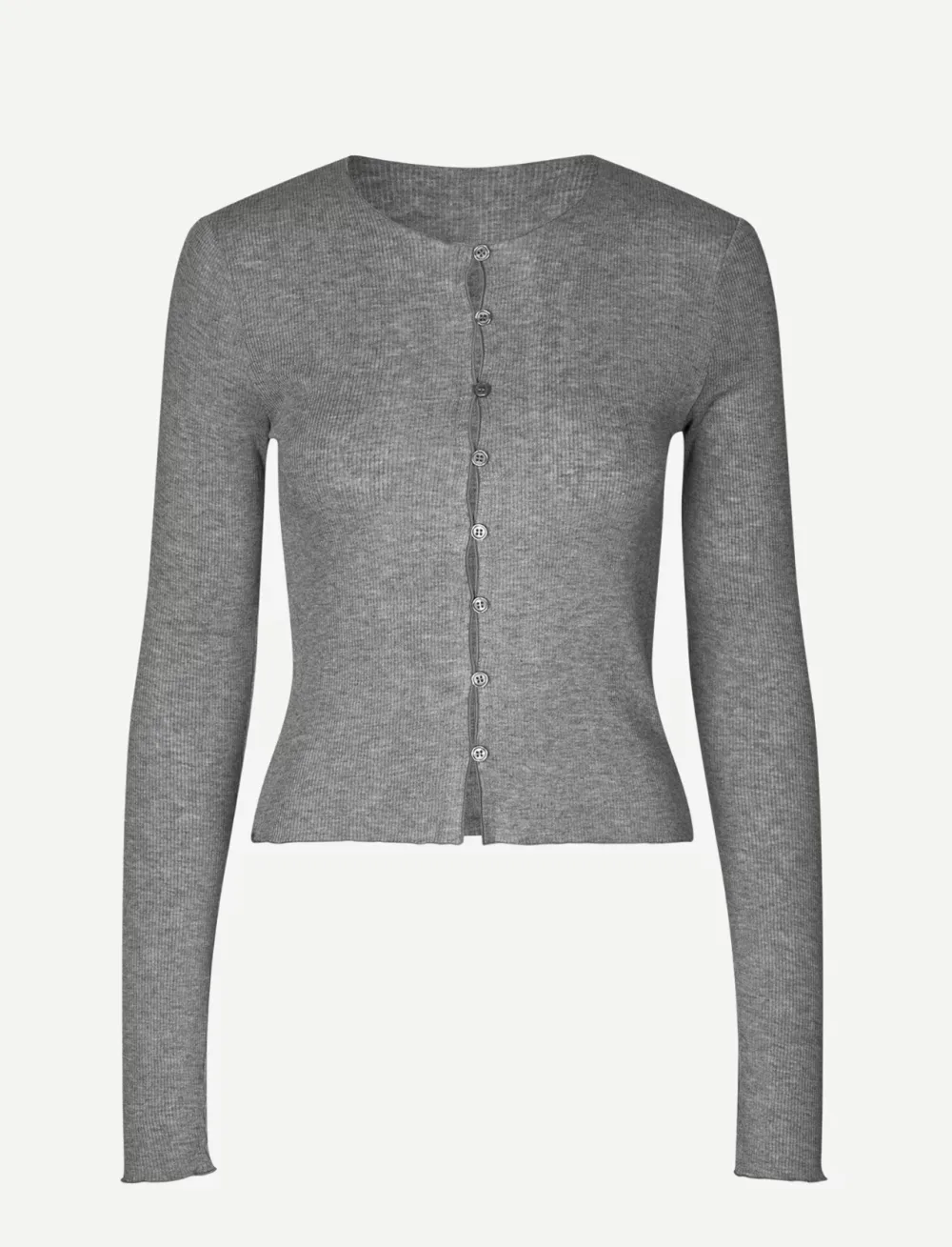 Cardigans*Samsoe Samsoe - Sasonnet Cardigan MID GREY MEL.