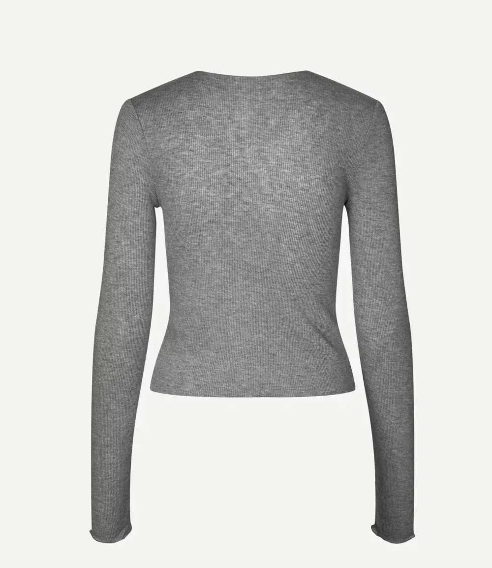 Cardigans*Samsoe Samsoe - Sasonnet Cardigan MID GREY MEL.