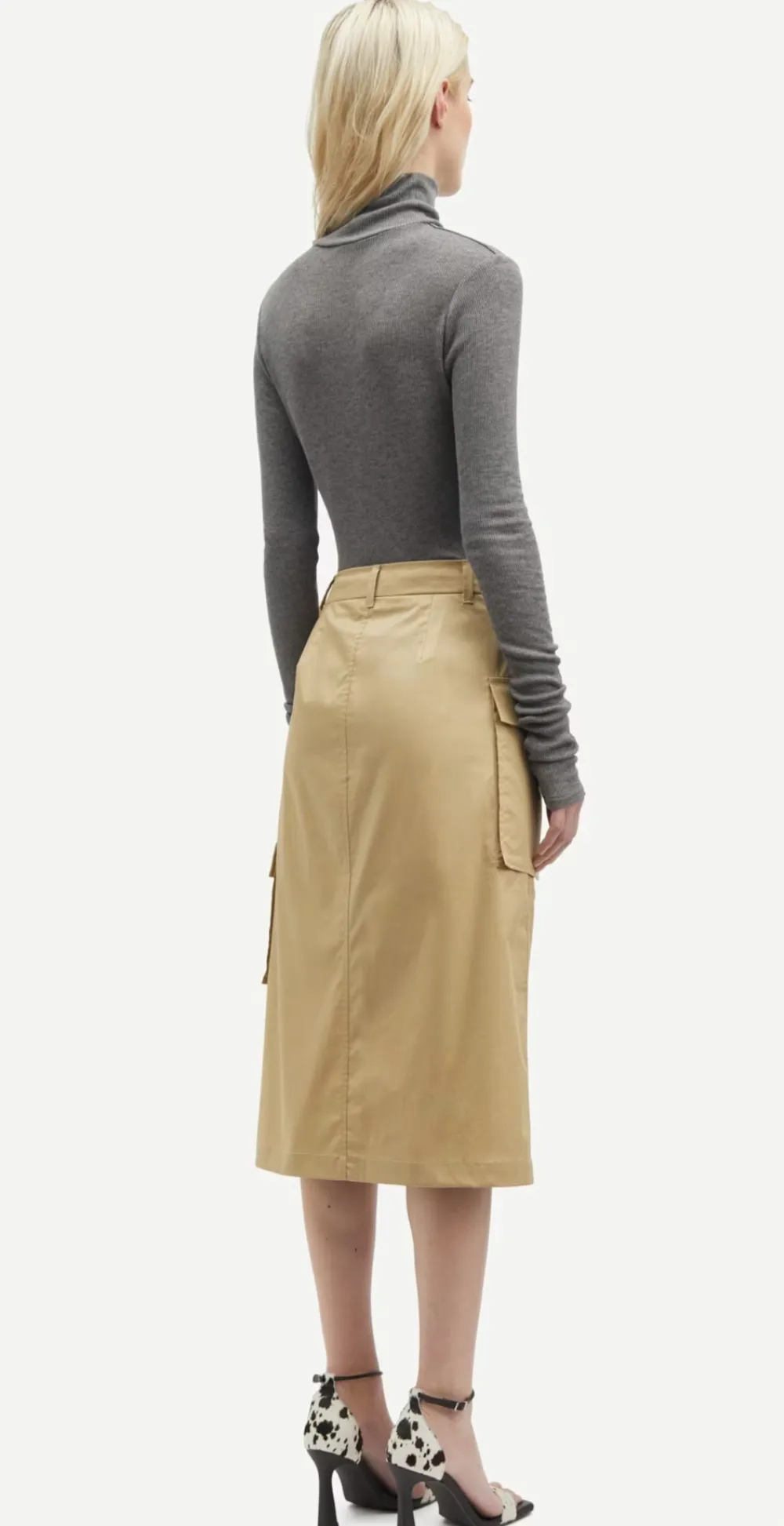 Long Sleeves*Samsoe Samsoe - Sasonnet LS T-Neck MID GREY MEL.
