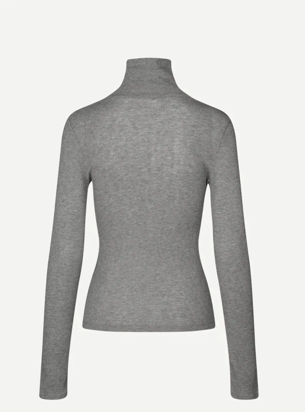 Long Sleeves*Samsoe Samsoe - Sasonnet LS T-Neck MID GREY MEL.