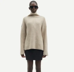 Wool & Cashmere*Samsoe Samsoe - Sazlata Turtleneck KHAKI MEL.
