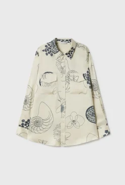 Blouses & Shirts*silk laundry - Boyfriend Shirt FIBONACCI OFF-WHITE